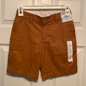 Brand New Cat & Jack Boys Brown Flat-Front Shorts